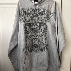 WWE Gray Graphic Hoodie
